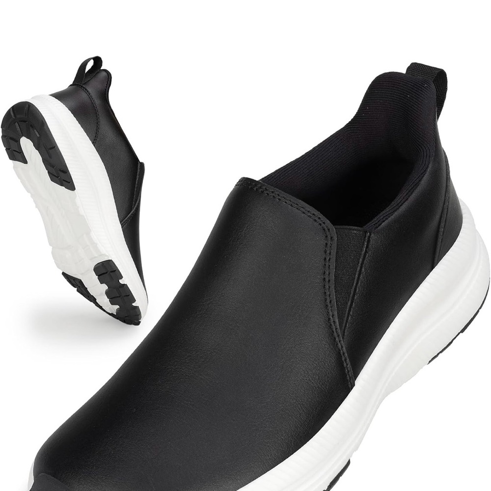 Black Slip-On Men's Shoes